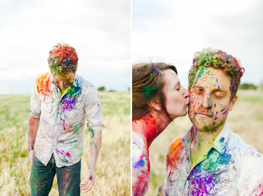 Melbourne Engagement, Holi Colours, Kate Robinson Photography