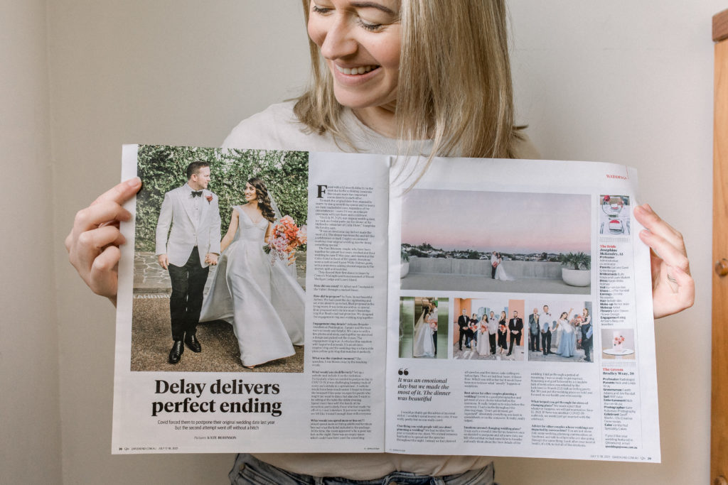 The Calile Wedding Brisbane, Courier Mail QWeekend Feature